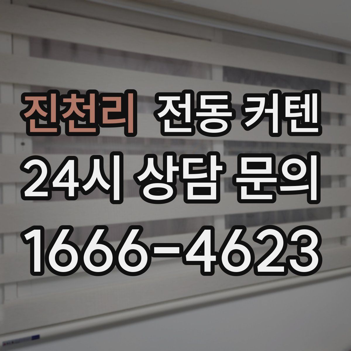 진천리 전동 커텐