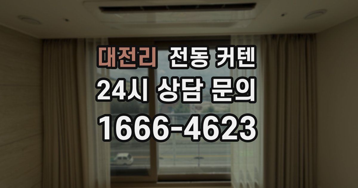 대전리 전동 커텐