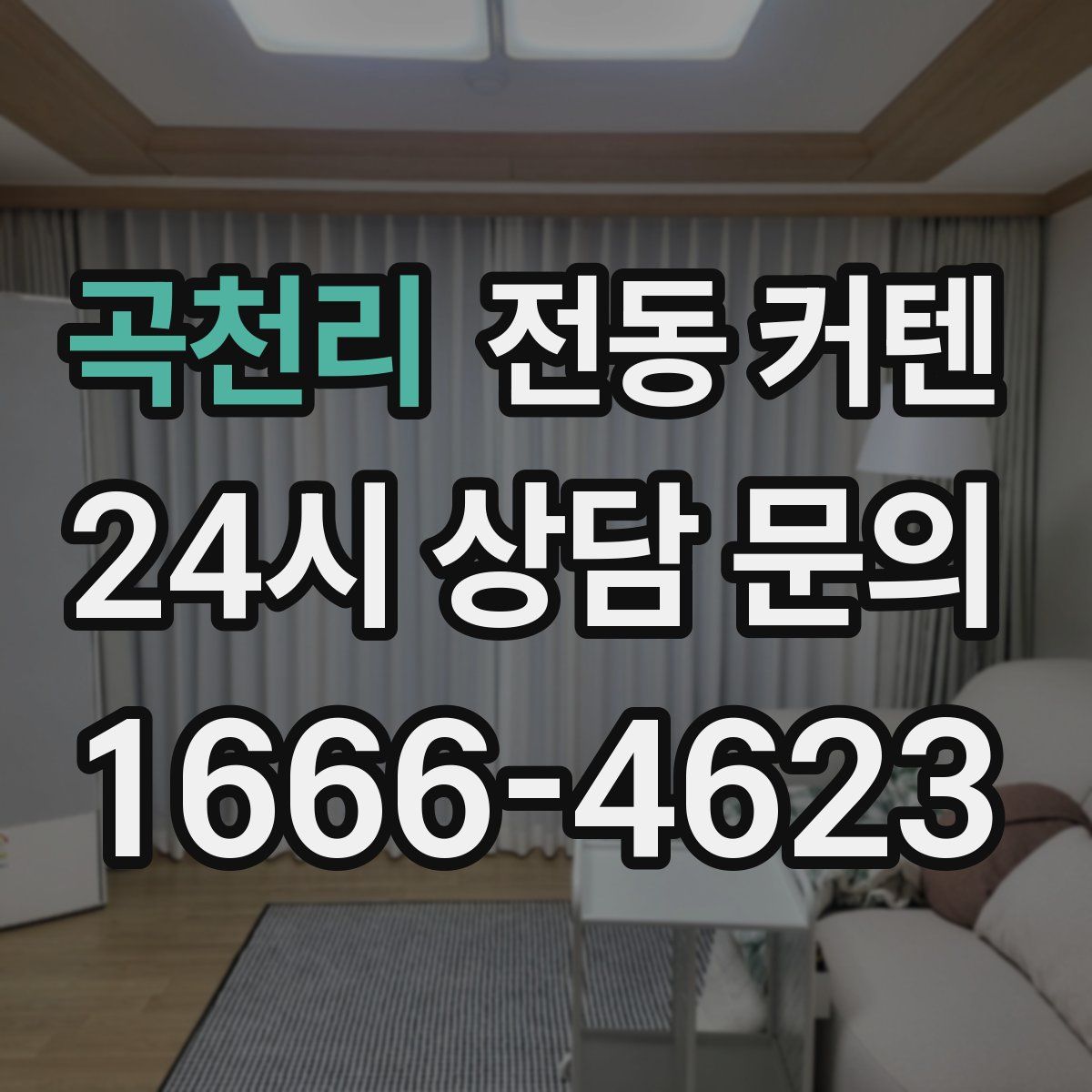 곡천리 전동 커텐