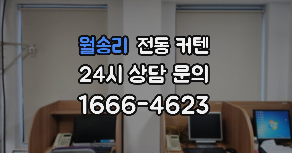 월송리 전동 커텐