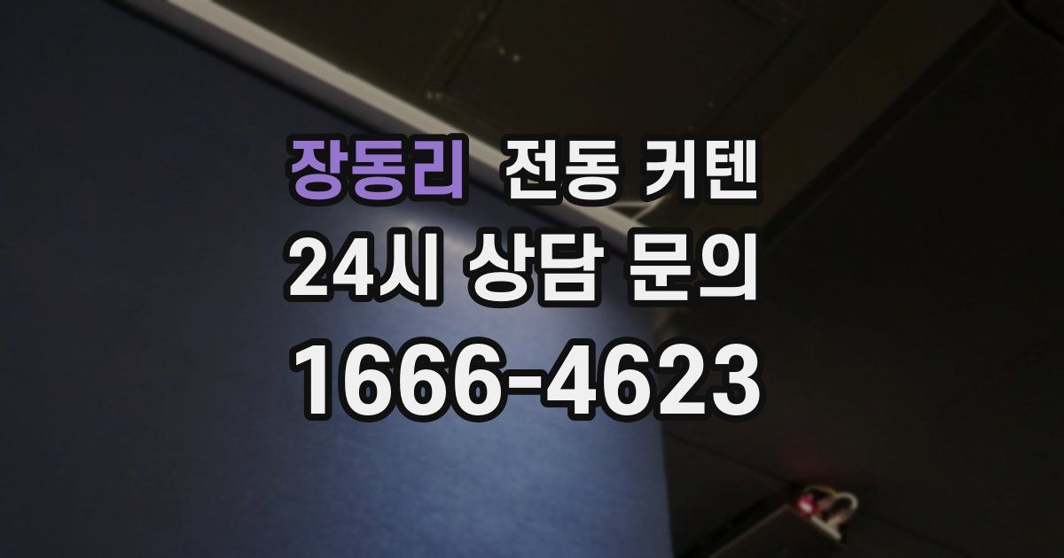 장동리 전동 커텐