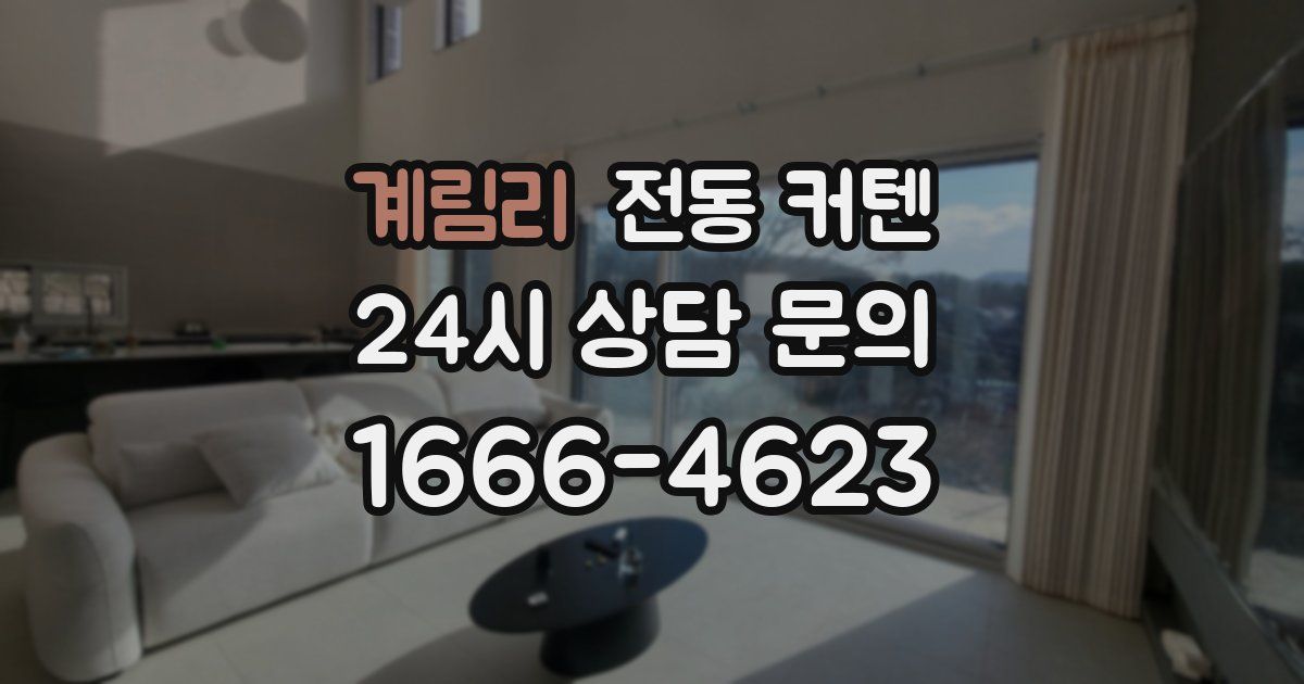 계림리 전동 커텐
