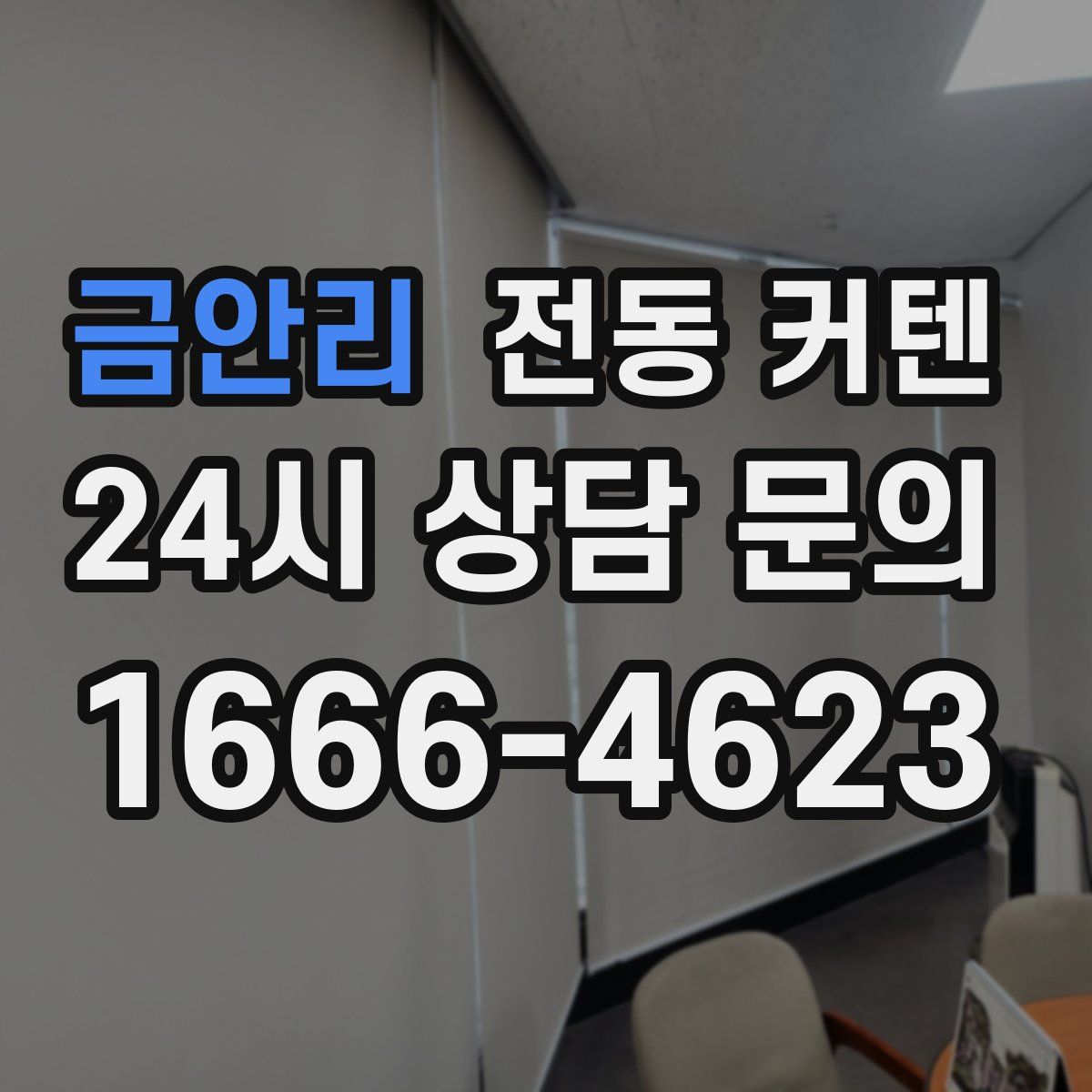 금안리 전동 커텐