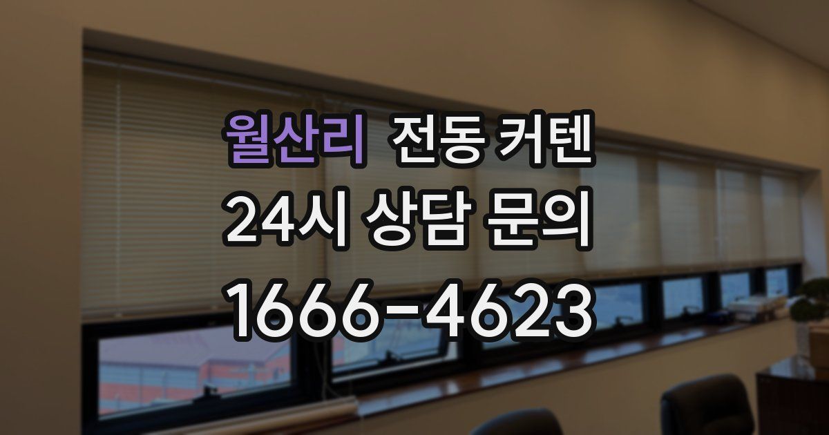 월산리 전동 커텐