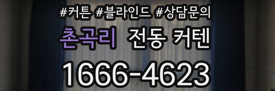 촌곡리 전동 커텐