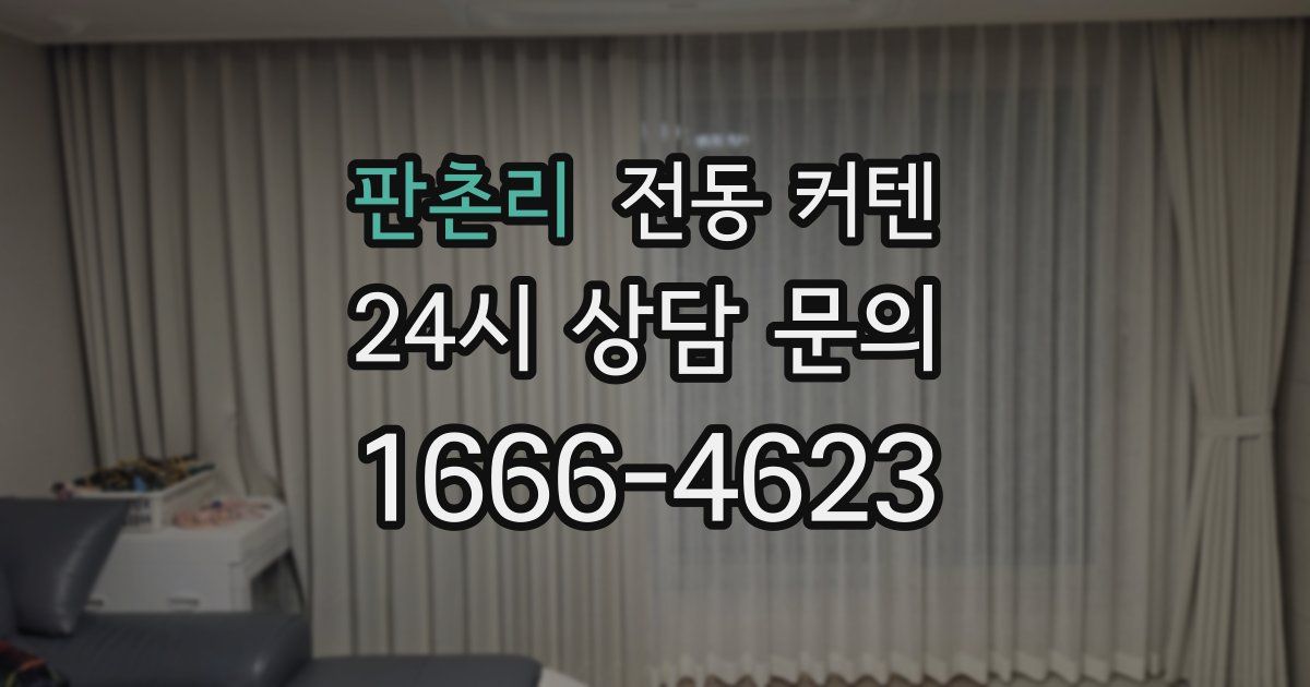 판촌리 전동 커텐