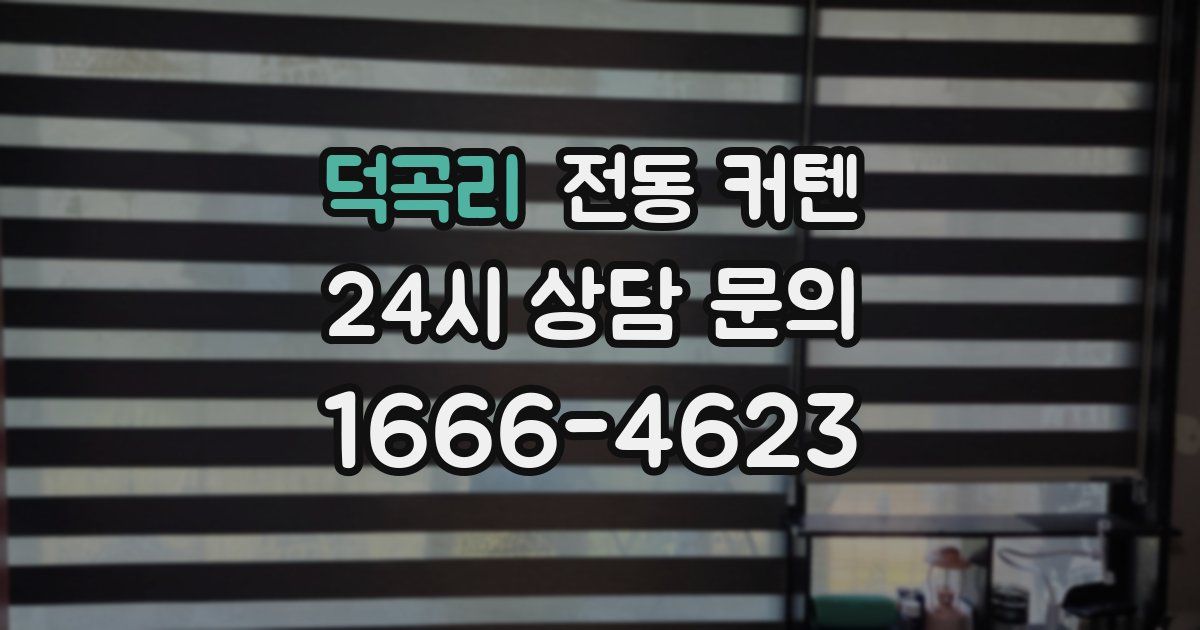 덕곡리 전동 커텐