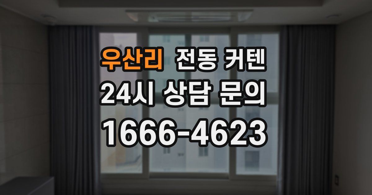 우산리 전동 커텐