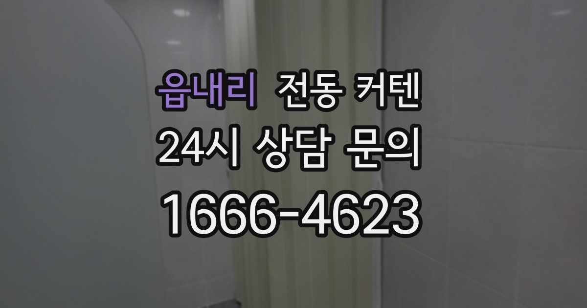 읍내리 전동 커텐