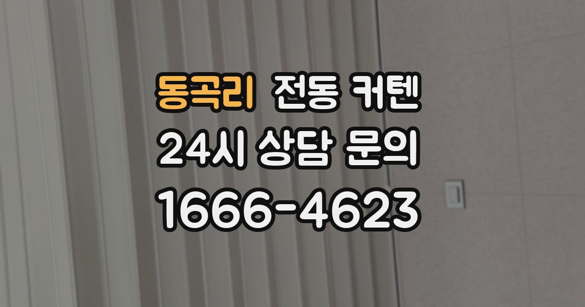 동곡리 전동 커텐
