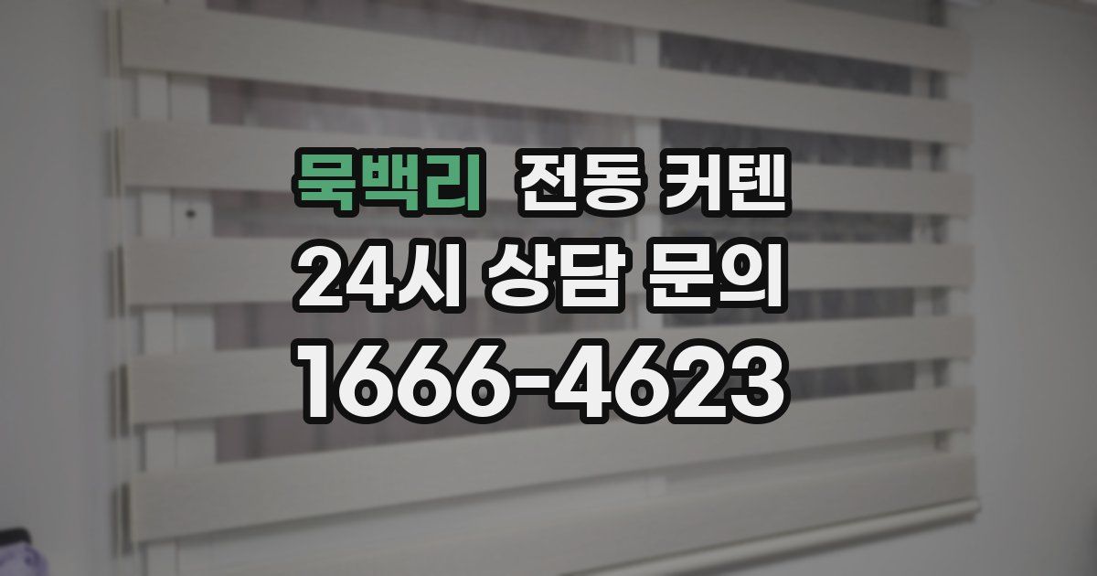 묵백리 전동 커텐