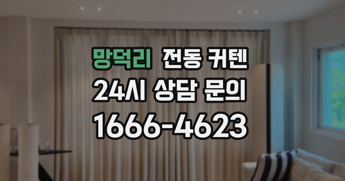 망덕리 전동 커텐