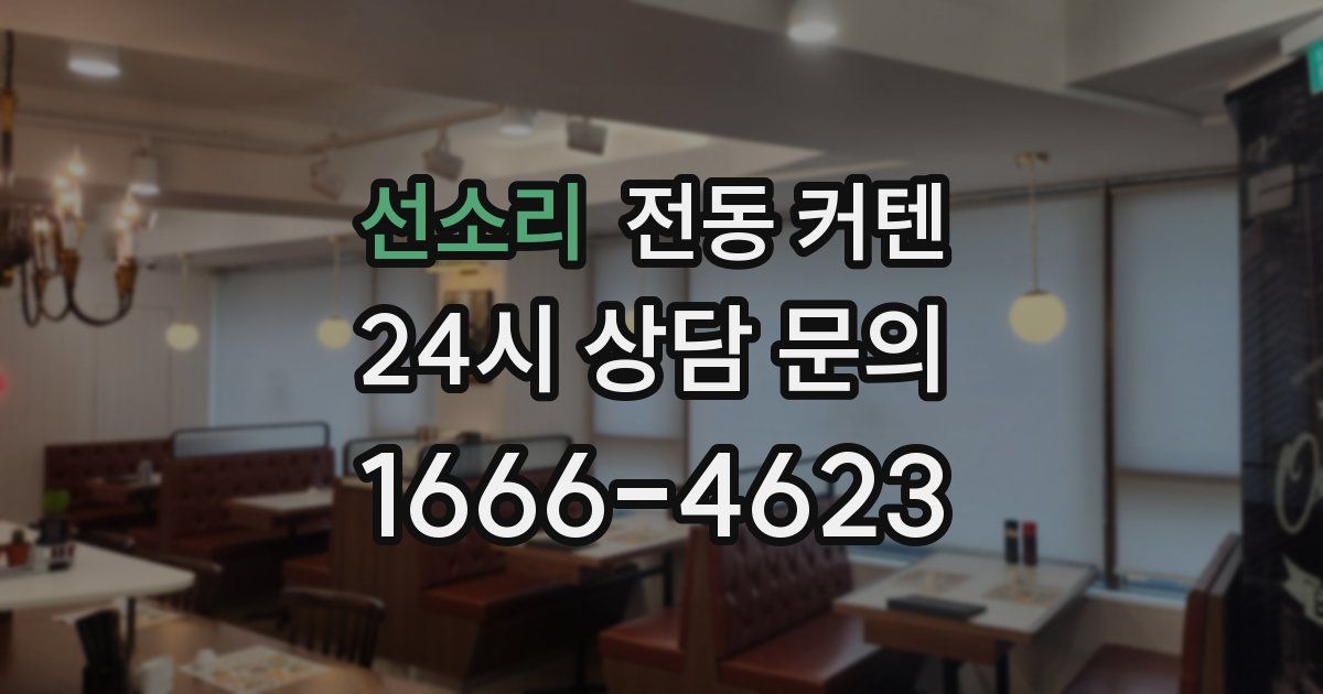 선소리 전동 커텐