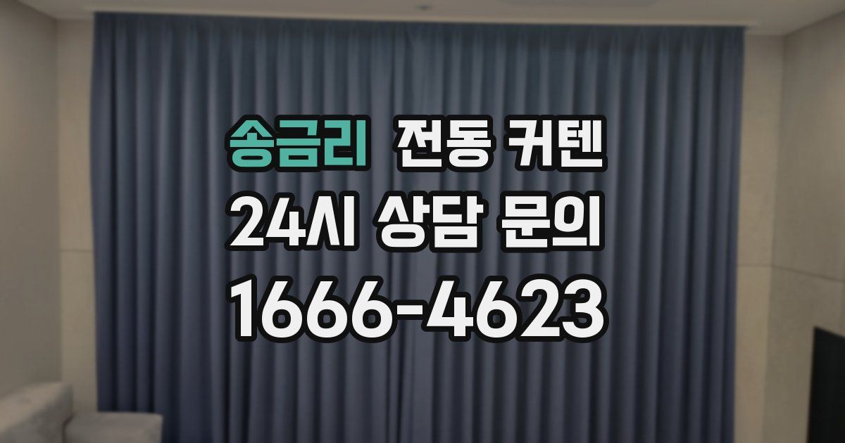 송금리 전동 커텐