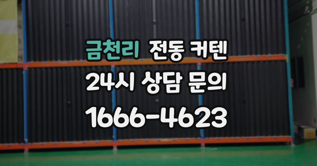 금천리 전동 커텐
