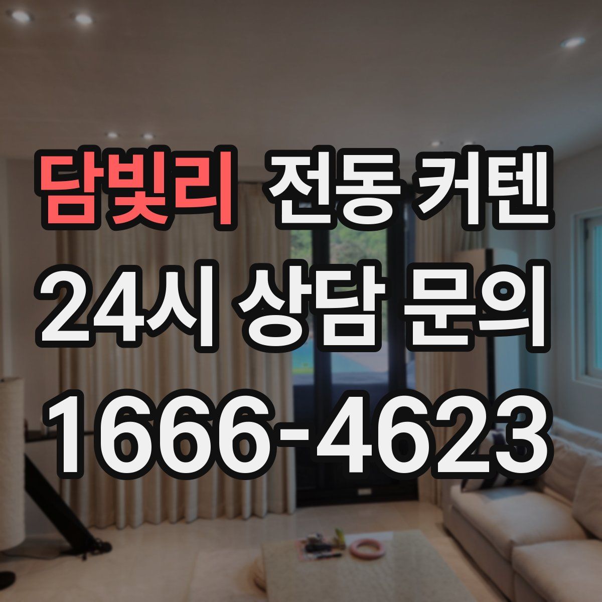 담빛리 전동 커텐