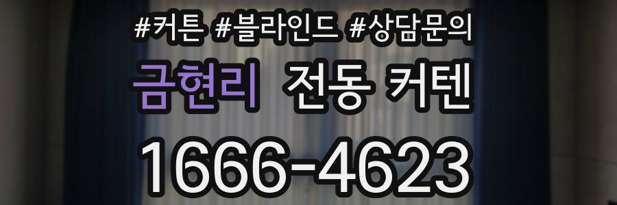 금현리 전동 커텐