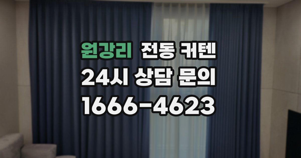 원강리 전동 커텐