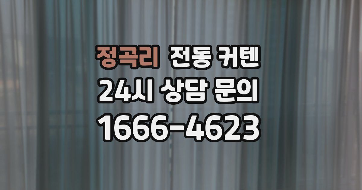 정곡리 전동 커텐