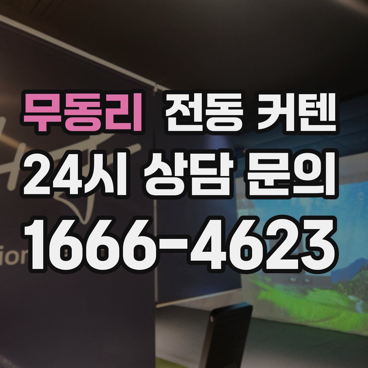 무동리 전동 커텐