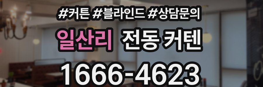 일산리 전동 커텐