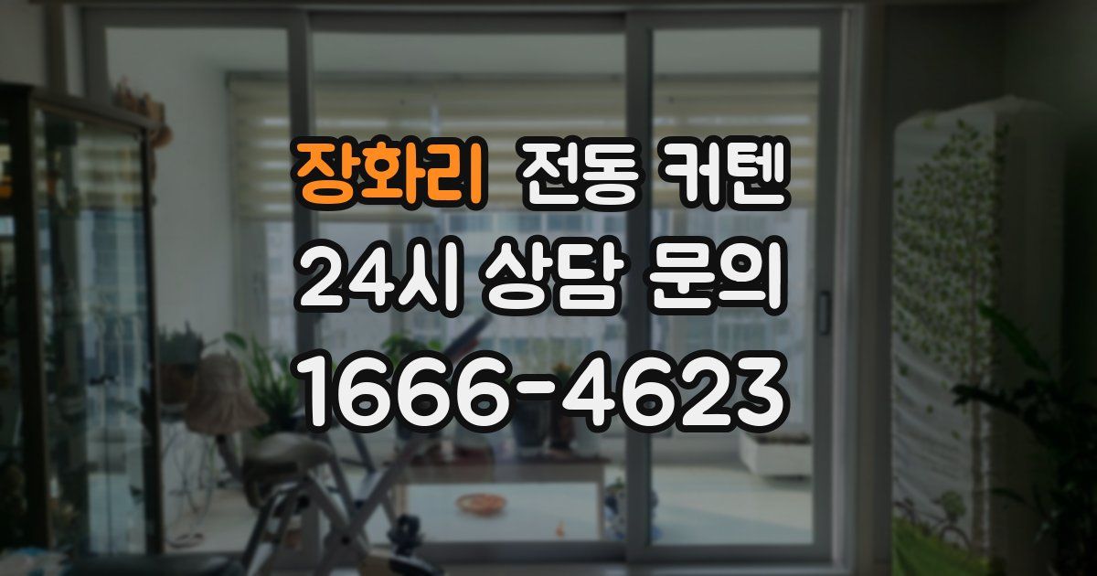 장화리 전동 커텐