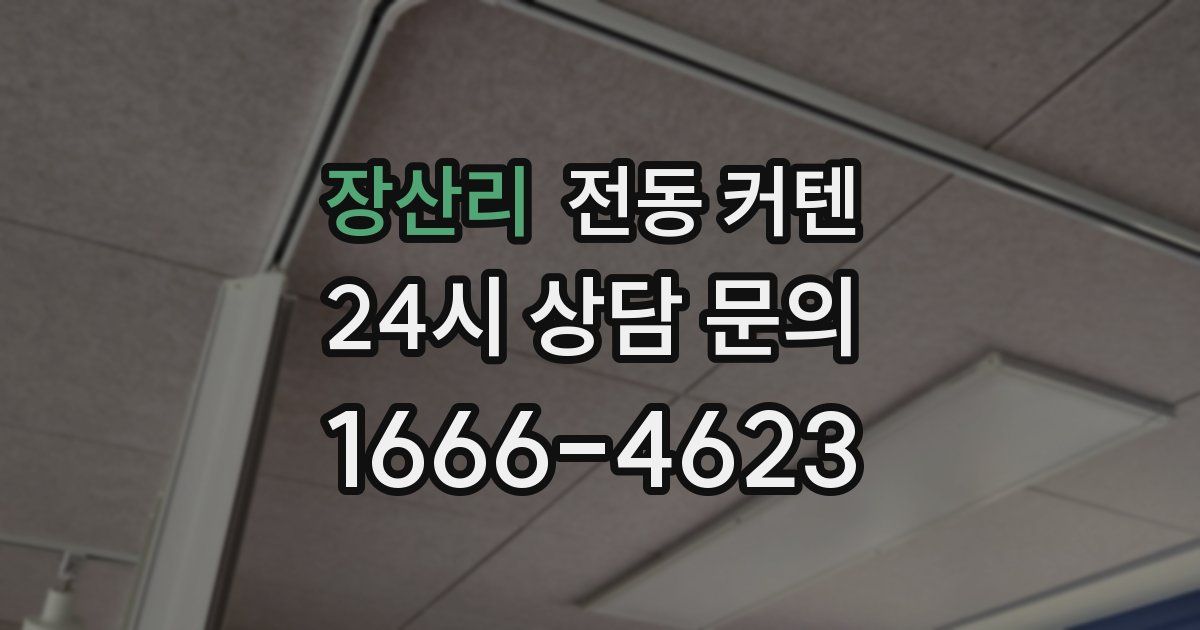 장산리 전동 커텐