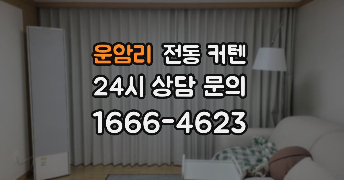 운암리 전동 커텐
