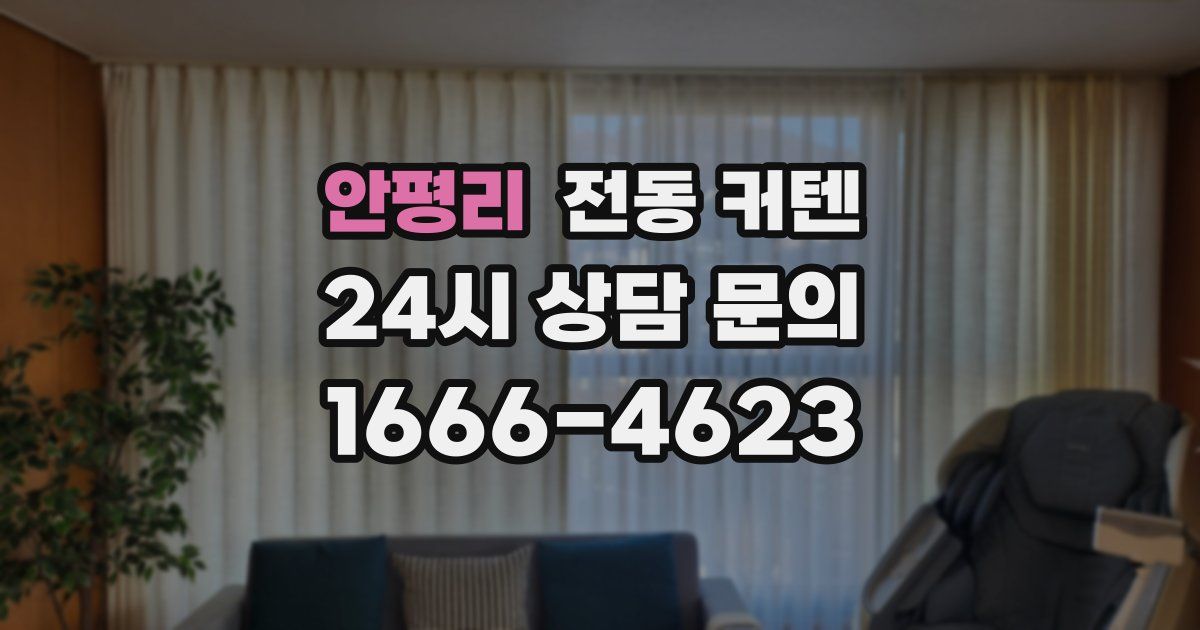 안평리 전동 커텐
