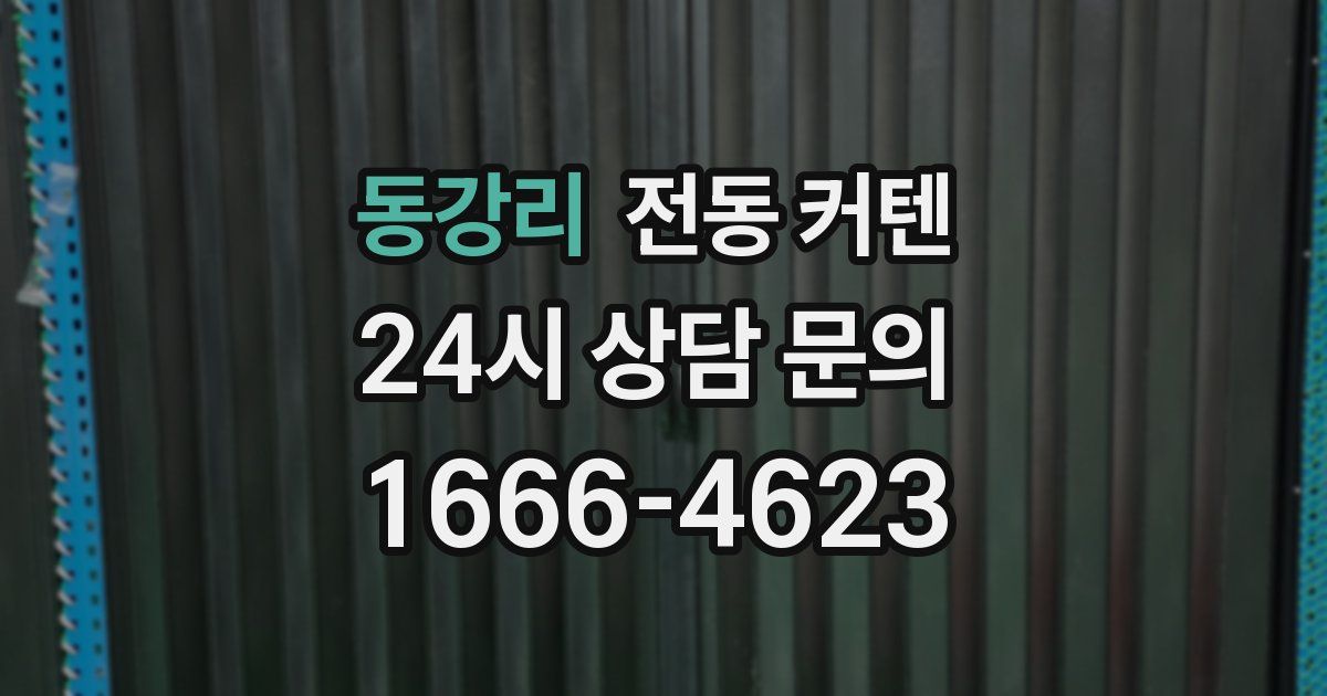 동강리 전동 커텐