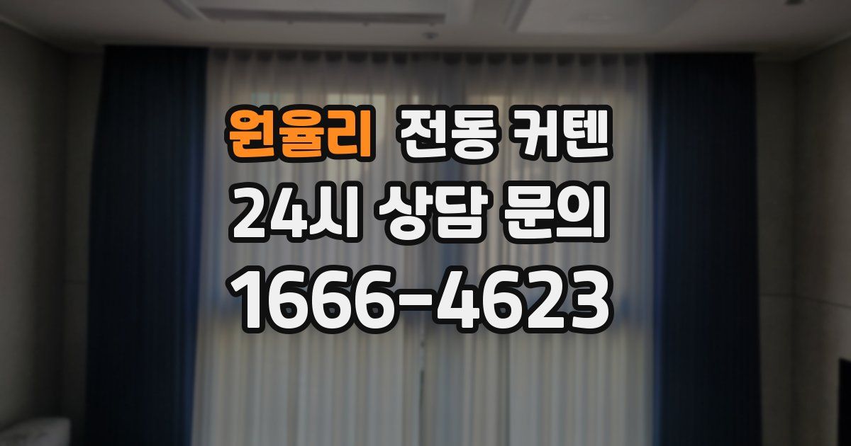 원율리 전동 커텐