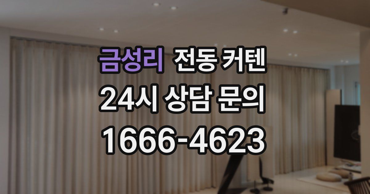 금성리 전동 커텐