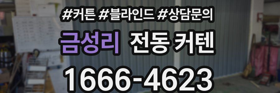금성리 전동 커텐