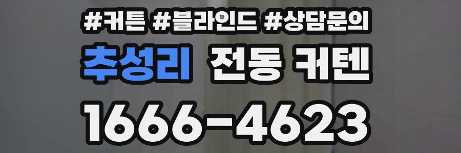 추성리 전동 커텐