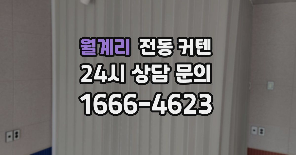 월계리 전동 커텐