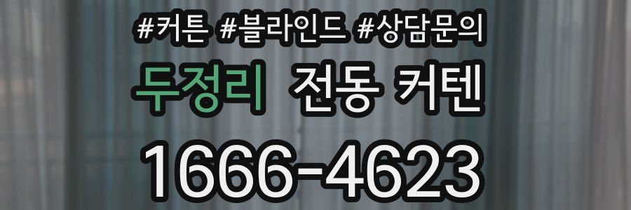 두정리 전동 커텐
