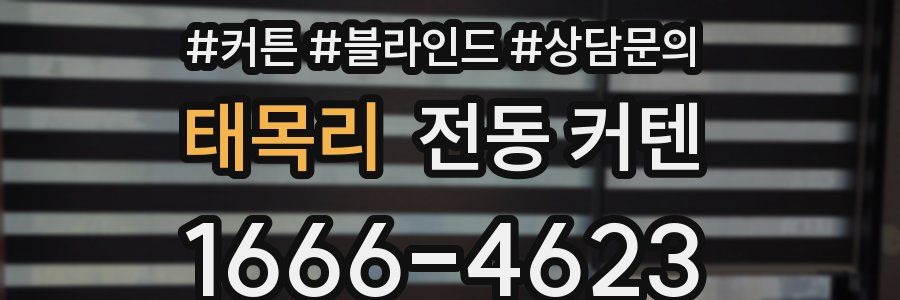 태목리 전동 커텐