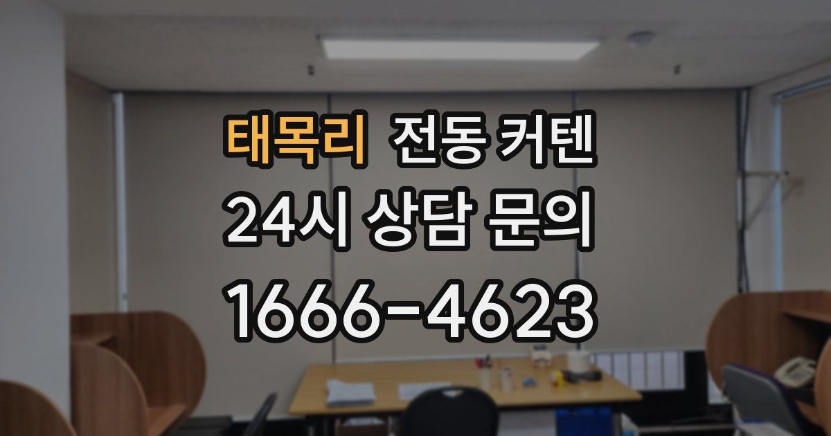 태목리 전동 커텐