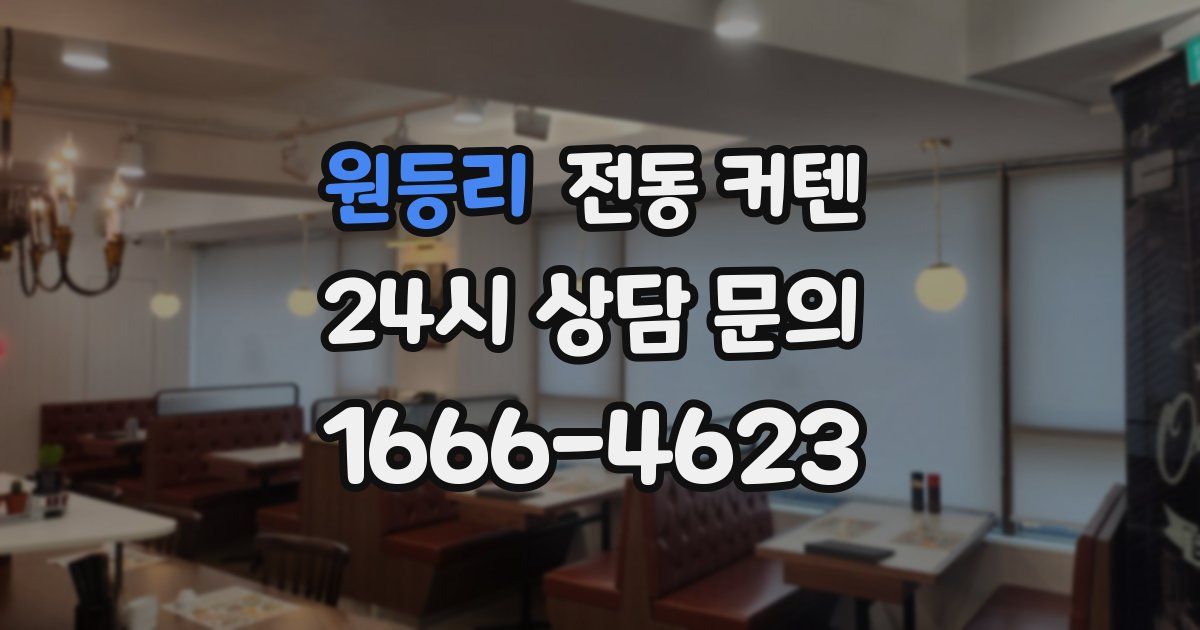 원등리 전동 커텐