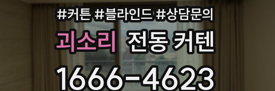 괴소리 전동 커텐