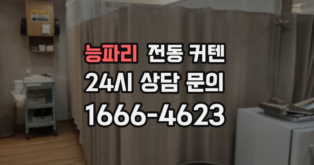 능파리 전동 커텐