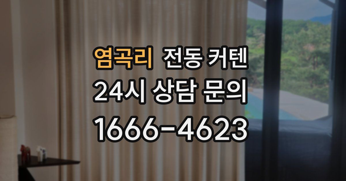 염곡리 전동 커텐