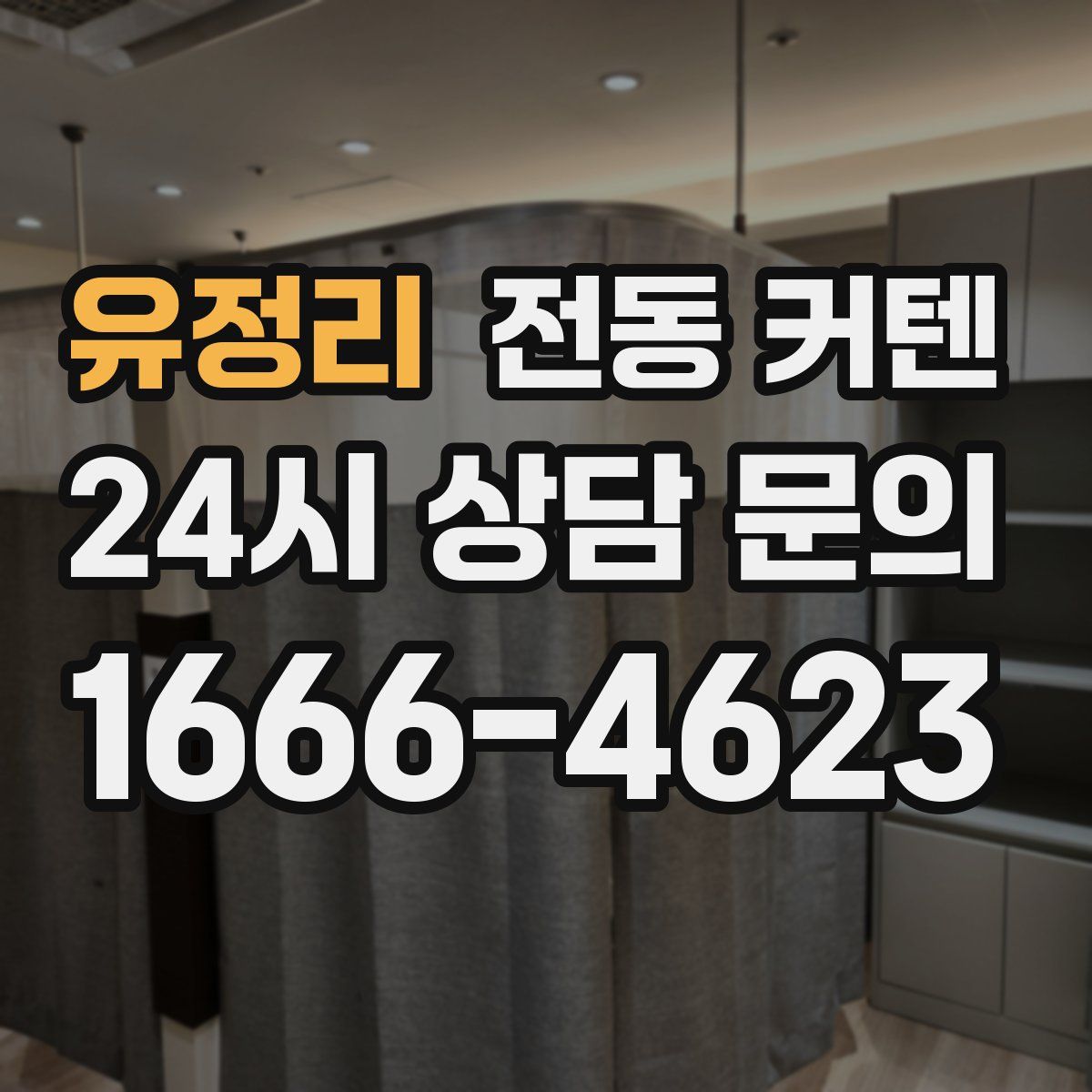 유정리 전동 커텐