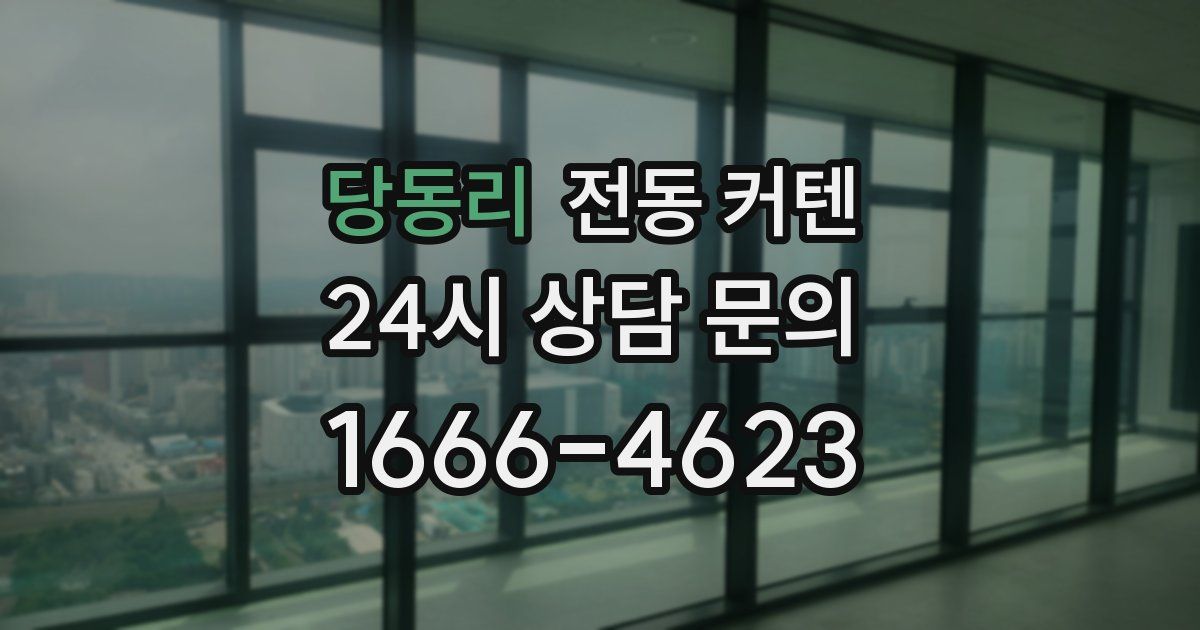 당동리 전동 커텐