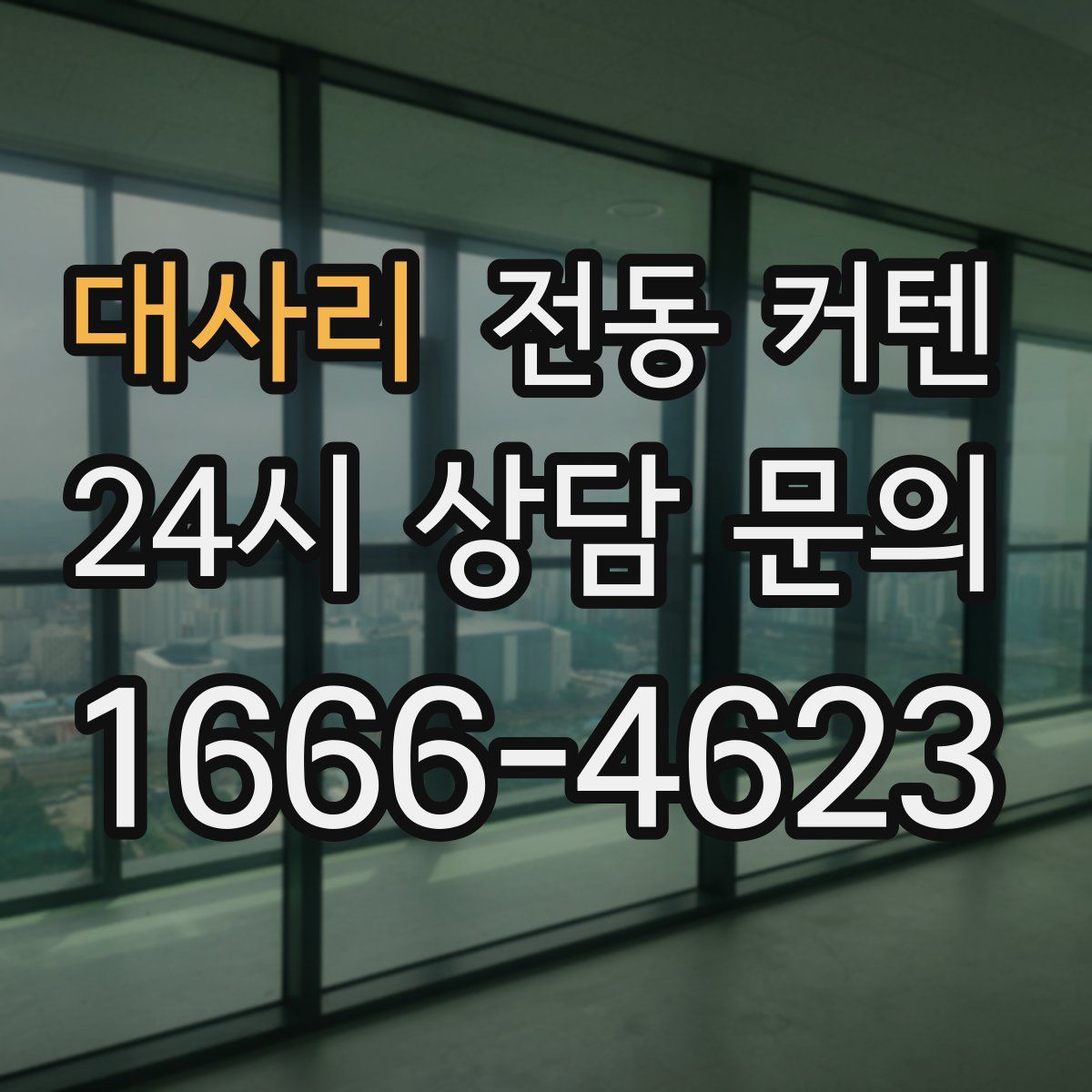 대사리 전동 커텐