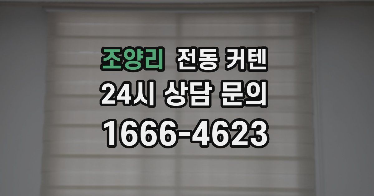조양리 전동 커텐