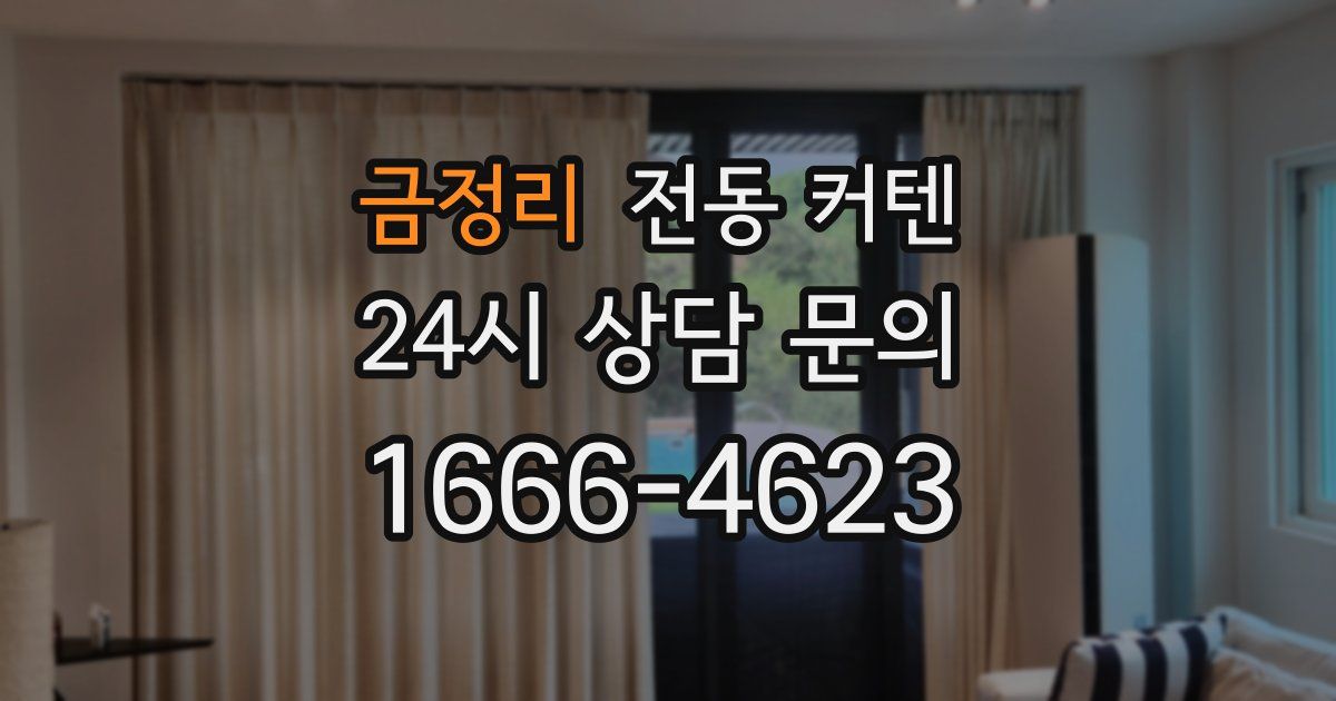 금정리 전동 커텐
