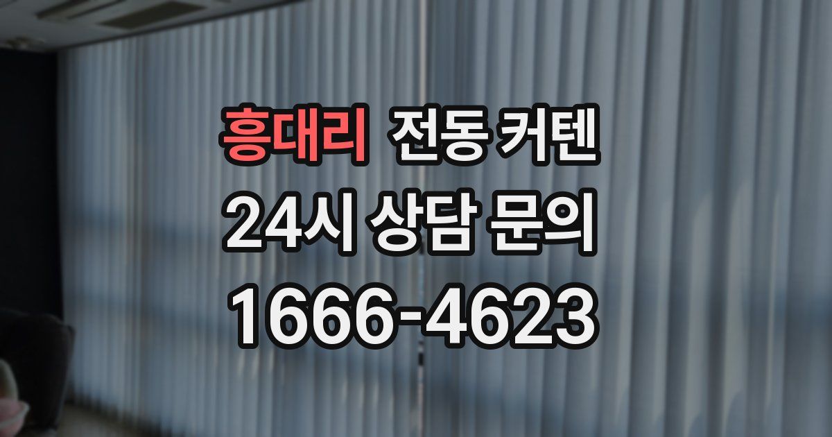 흥대리 전동 커텐