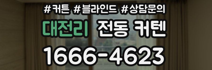 대전리 전동 커텐