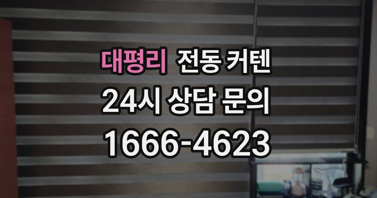 대평리 전동 커텐